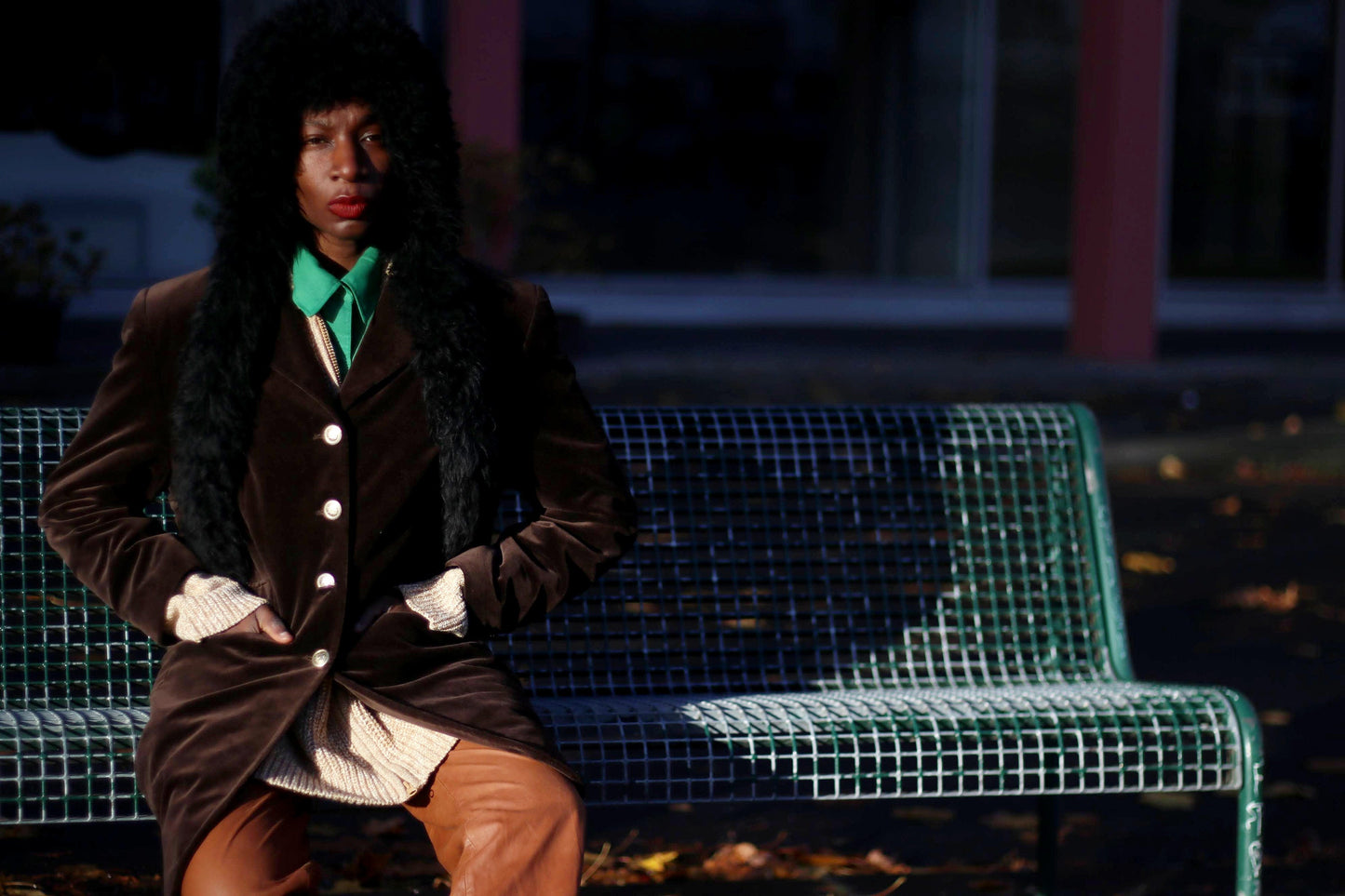 90s Vittoria Verani Women's Jacket| Vintage Brown Velvet Like Coat| 90s outerwear