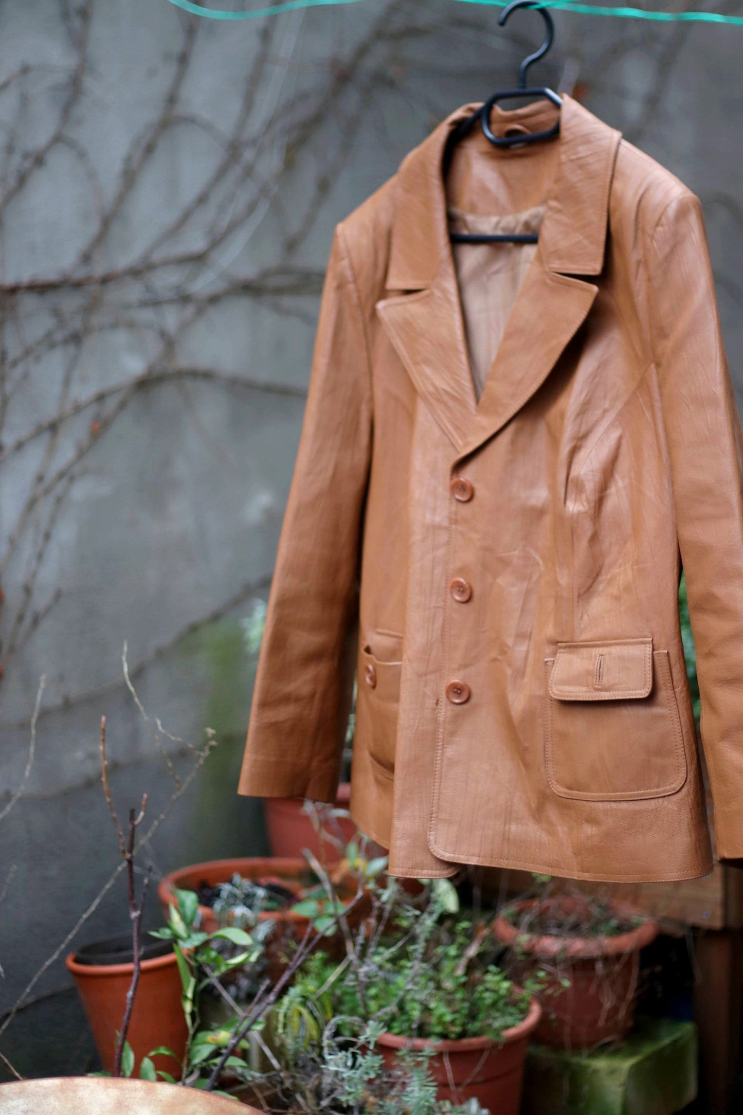 90s Leather Jacket| Vintage Minimalist Women's leather Jacket| light brown Leather coat| Timeless Purist leather design