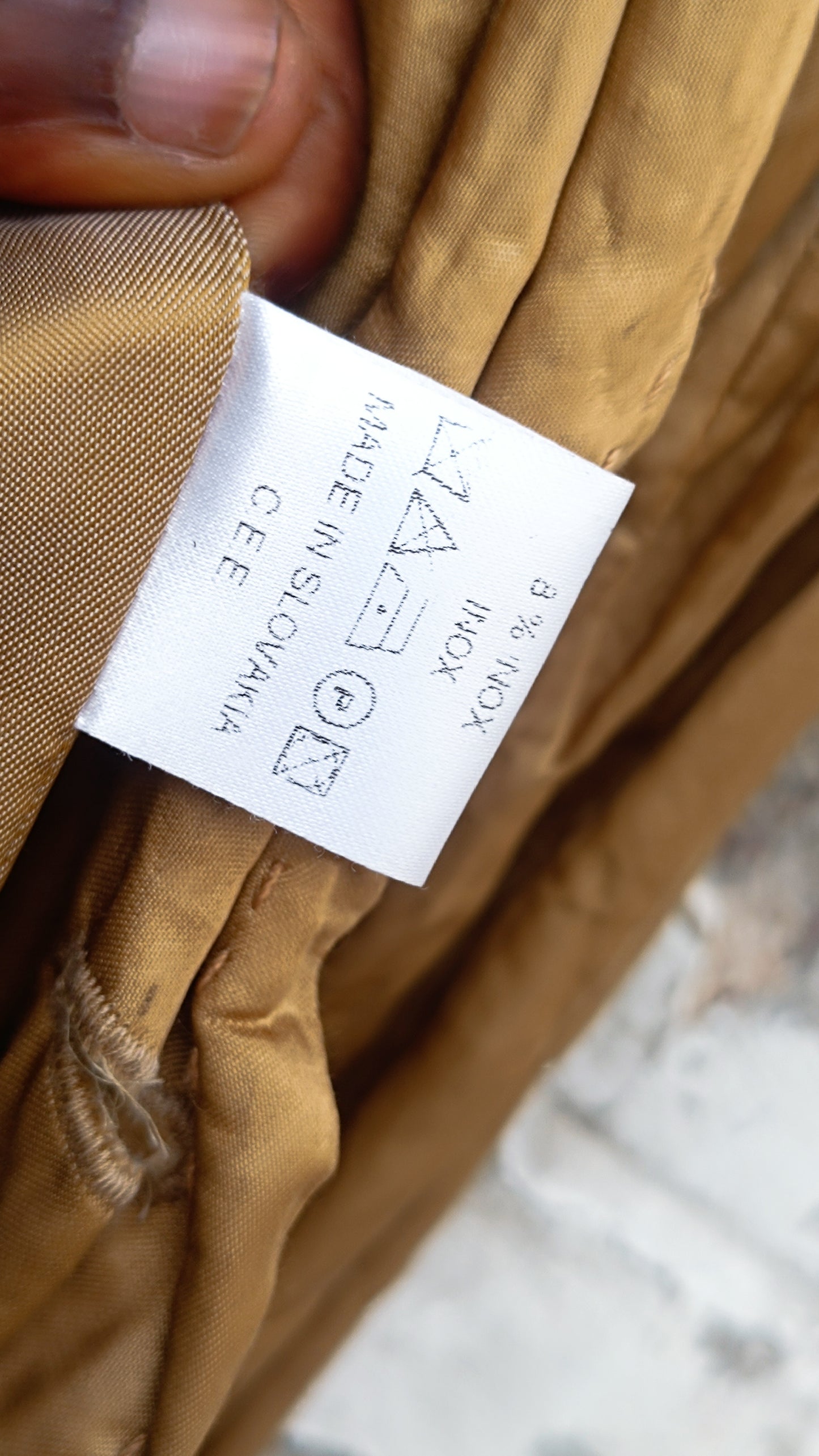 Georges Rech Vintage 90s Trench Coat - Mustard Brown Light Jacket