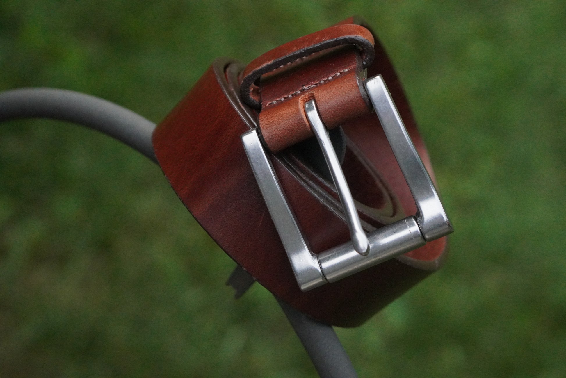 L.L. Bean Vintage Full Grain Leather Belt - Made in USA Brown Size 36