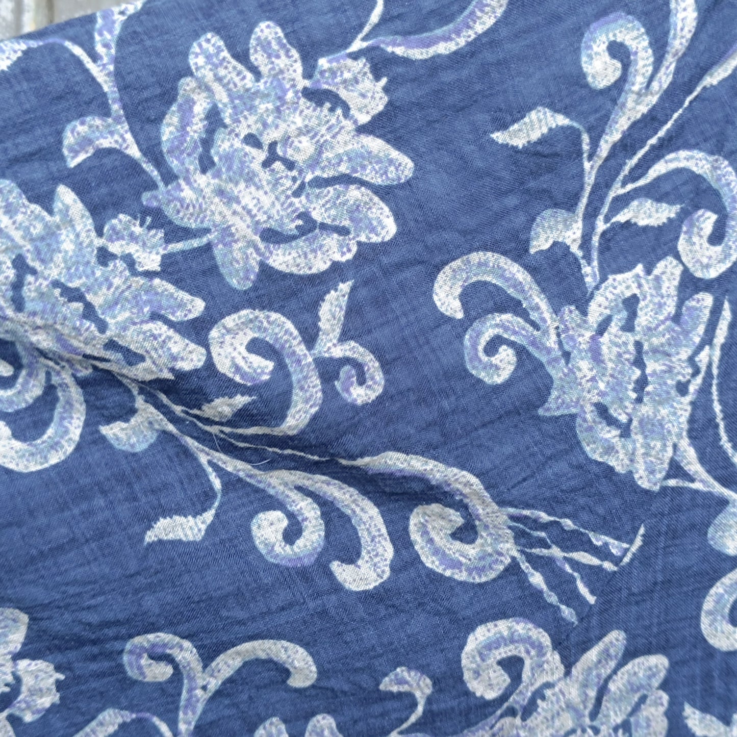 Votprove Blue Floral Short Sleeve Button Shirt - Size XXL
