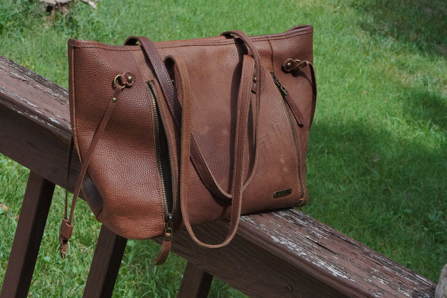 Y2k Vintage Montana West Brown Leather Tote Bag - Western Shoulder Bag