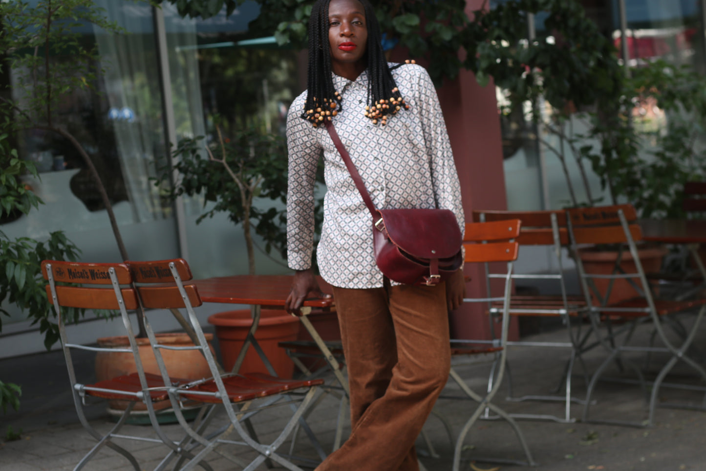 Vintage Walbusch Geometric Print Shirt - 70s Patterned Blouse