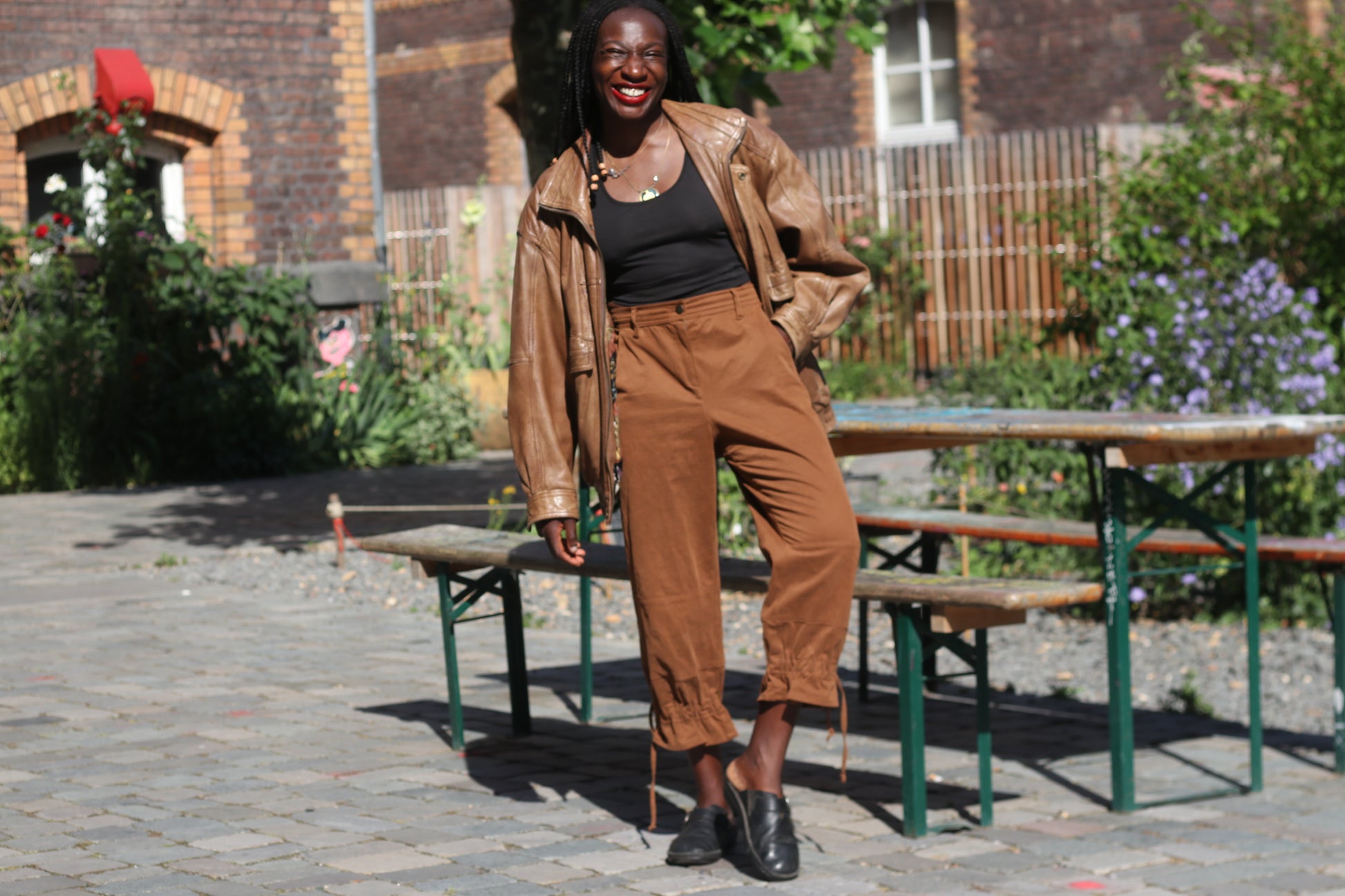Vintage Y2K Brown Cropped Cargo Trousers - Drawstring Ankle Pants