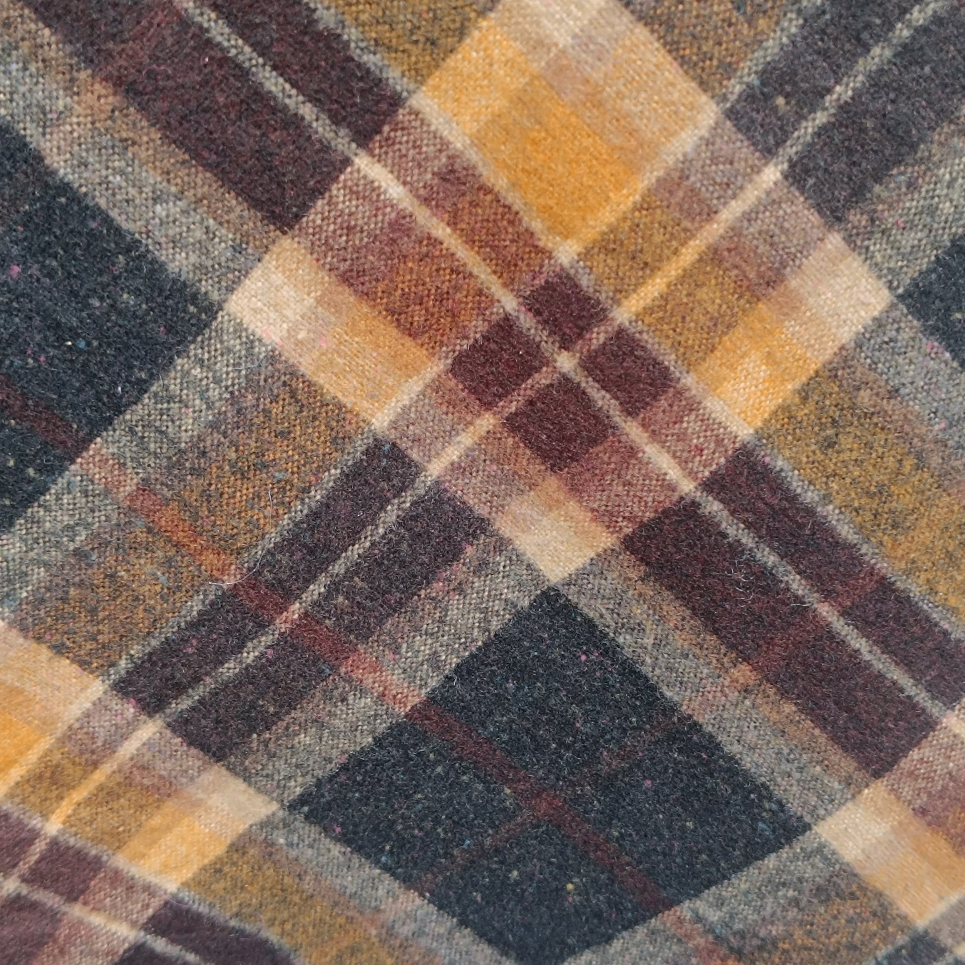 Plaid Midi Skirt | Vintage 90s Tartan Wool Bias Cut Skirt M to L