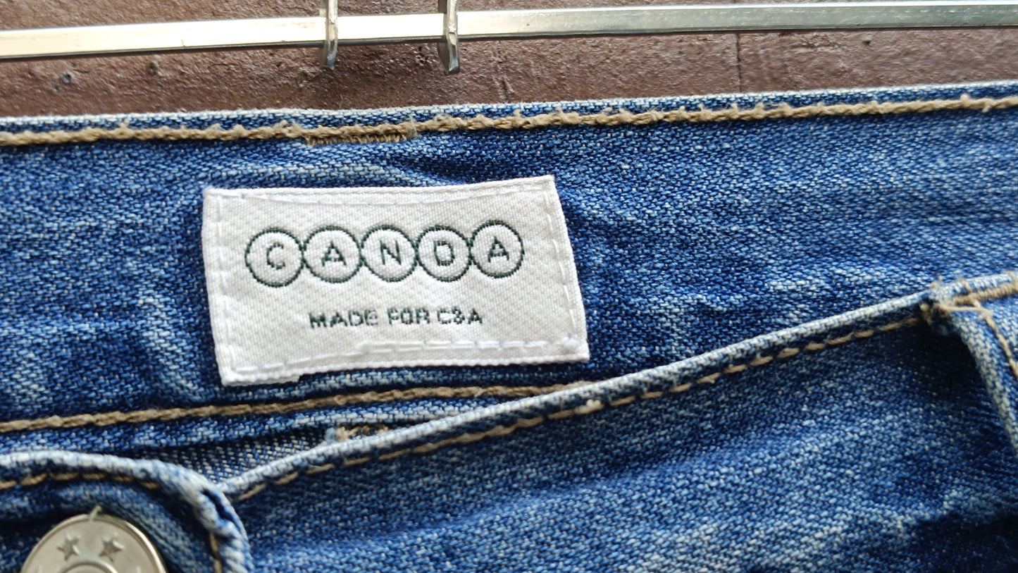 Vintage Canda Denim Jorts - 90s Y2K Baggy Blue Jean Shorts