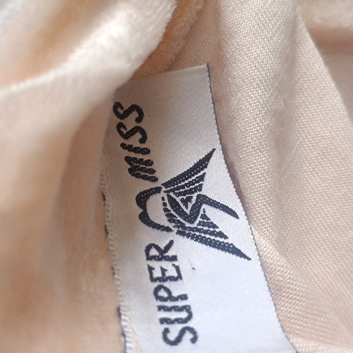 Vintage Ombre Velvet Mini Dress - 90s Peach Mock Neck Shift XS S