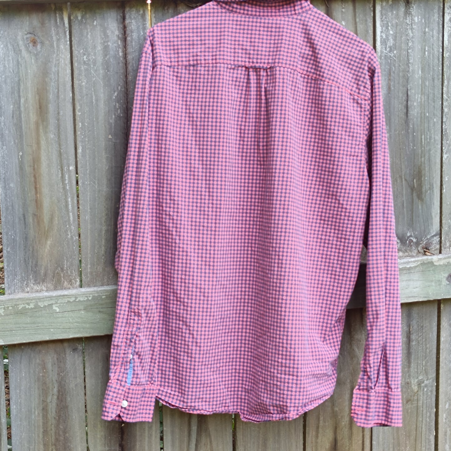 Vintage American Eagle Gingham Button Down Shirt - Pink & Blue