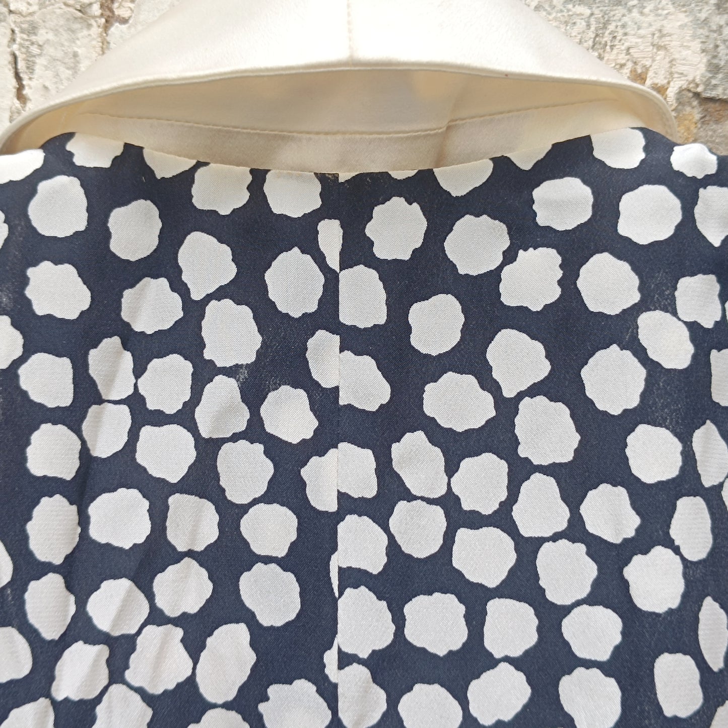Antonette Vintage 90s Silk Polka Dot Blazer Dress - Made in Germany