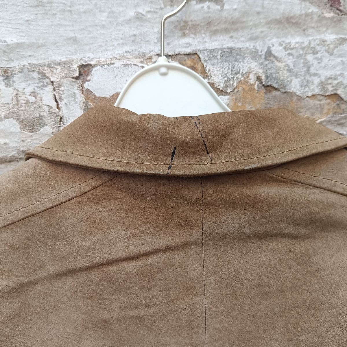 Vintage Suede Leather Bomber Jacket Tan Brown 80s 90s | Size L