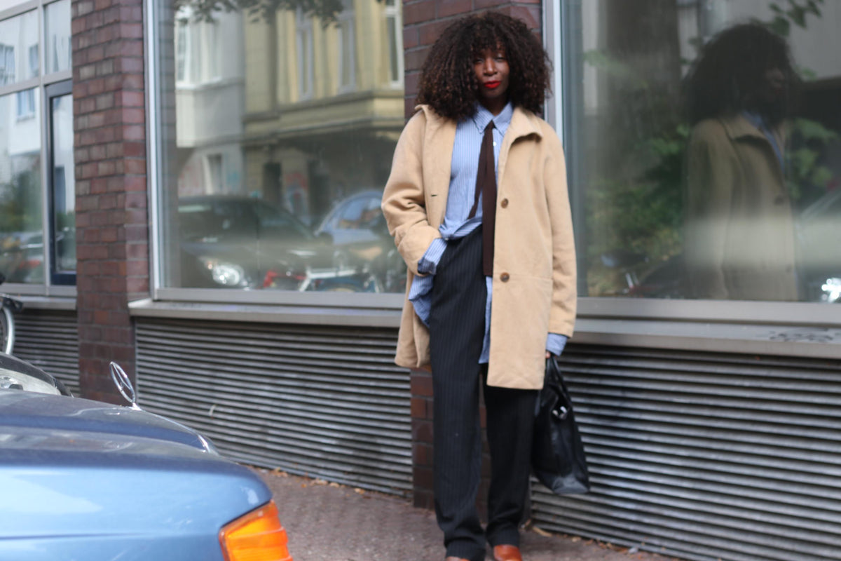 Vintage Wool Angora Coat | Classic Camel Quiet Luxury Jacket | S to M