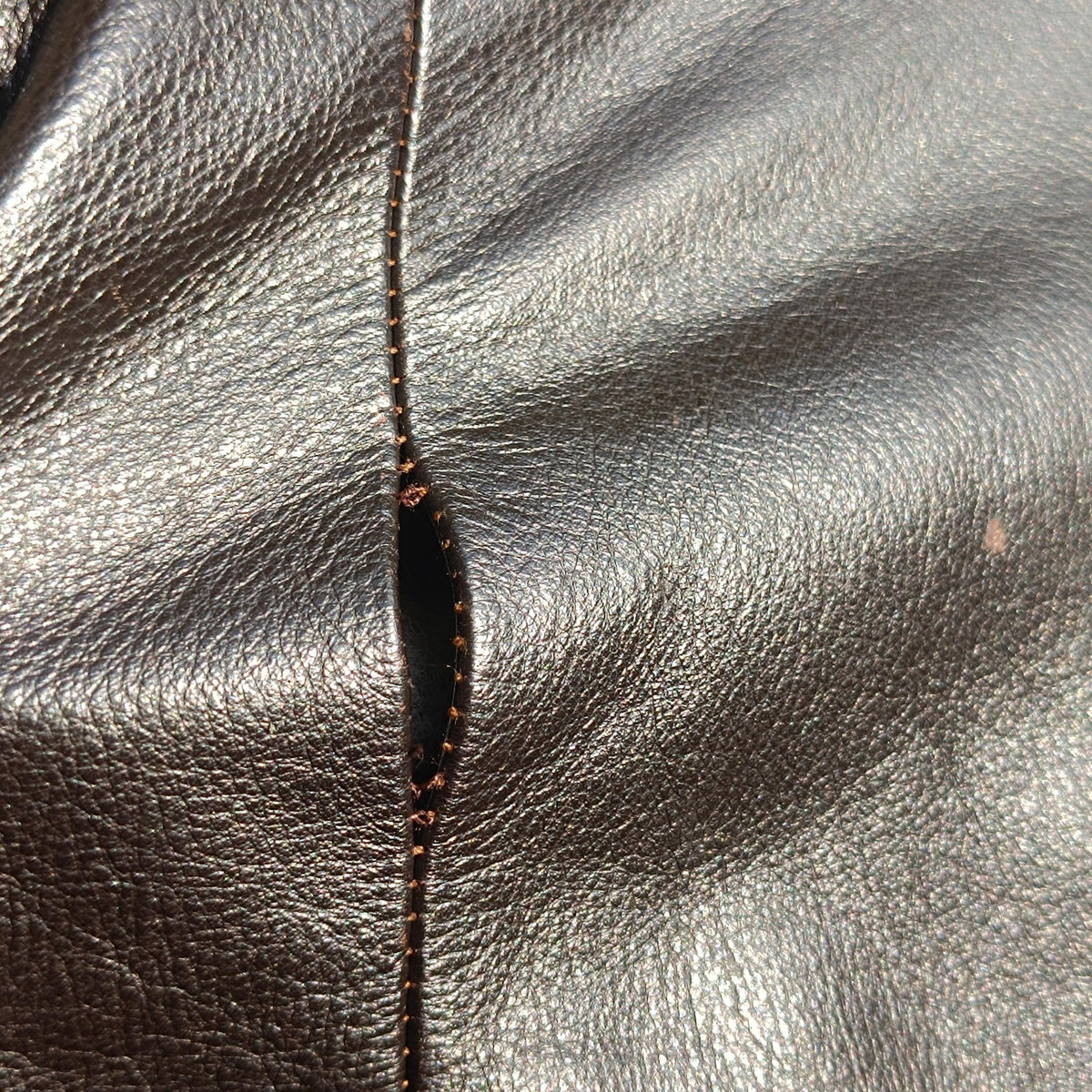 Vintage London Fog Leather Bomber Jacket | 90s Oversized Dark Brown Coat | L/XL