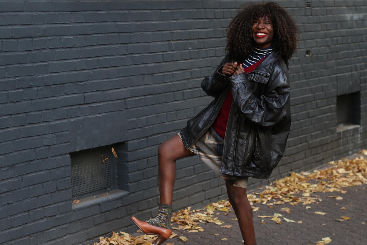 Vintage London Fog Leather Bomber Jacket | 90s Oversized Dark Brown Coat | L/XL