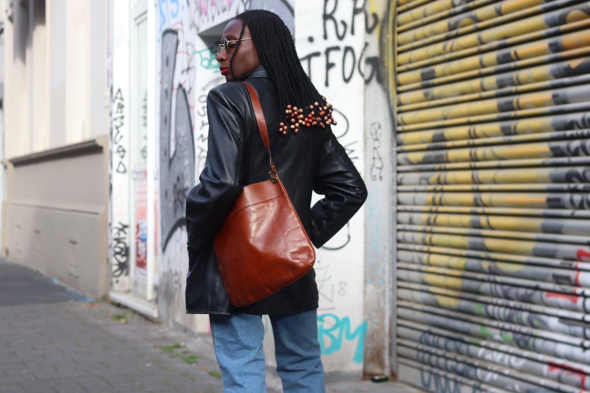 Vintage Leather Jacket 90s Black Leather Trench Coat Matrix Minimalist Shacket