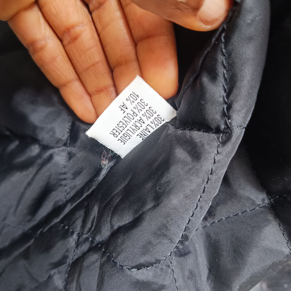 Vintage 90er Wolle Jacke Holzfäller Karo Schwarz Grau - Herren L Damen XL