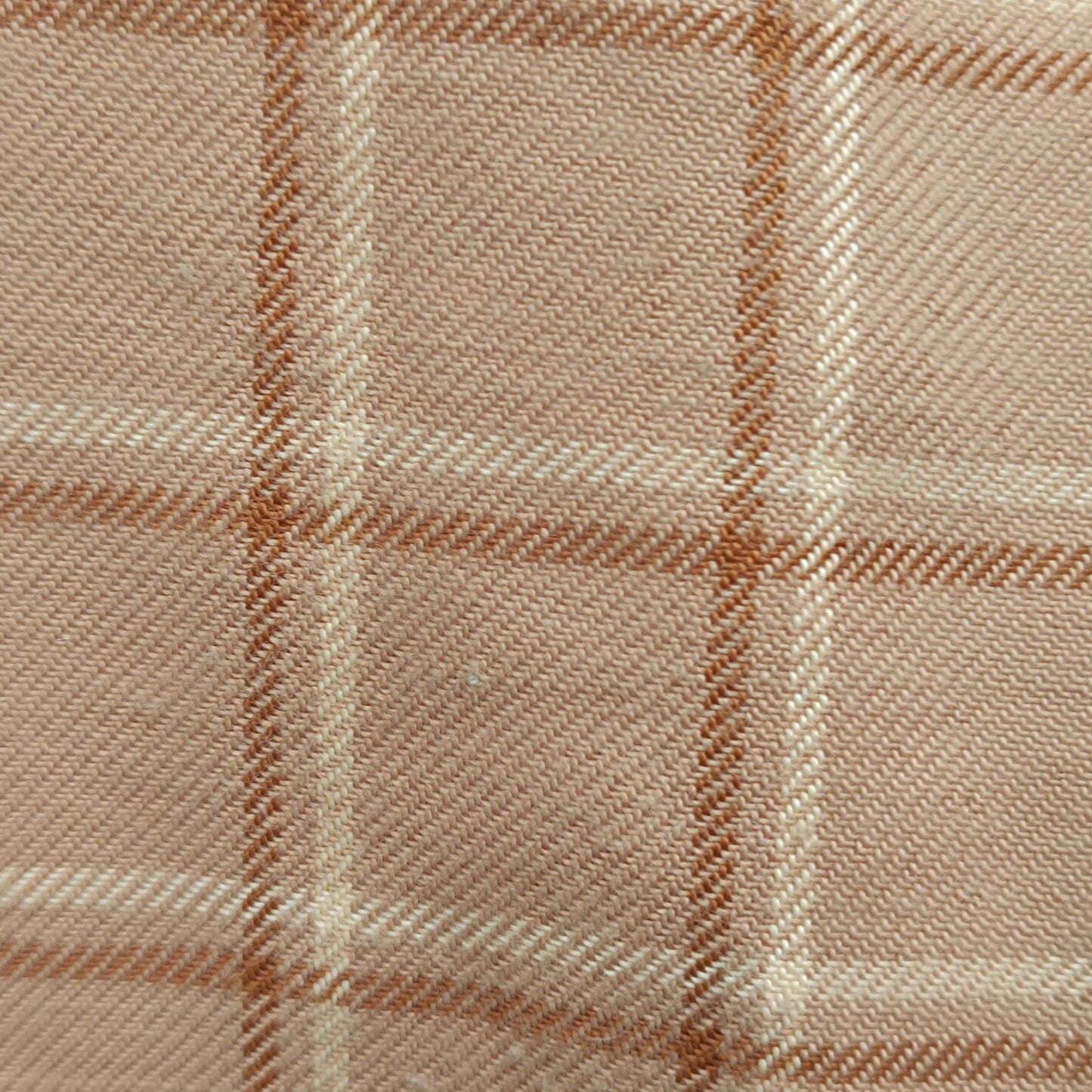 Plaid Trousers Vintage 70s Beige High Waisted Pants | Fits XS to S