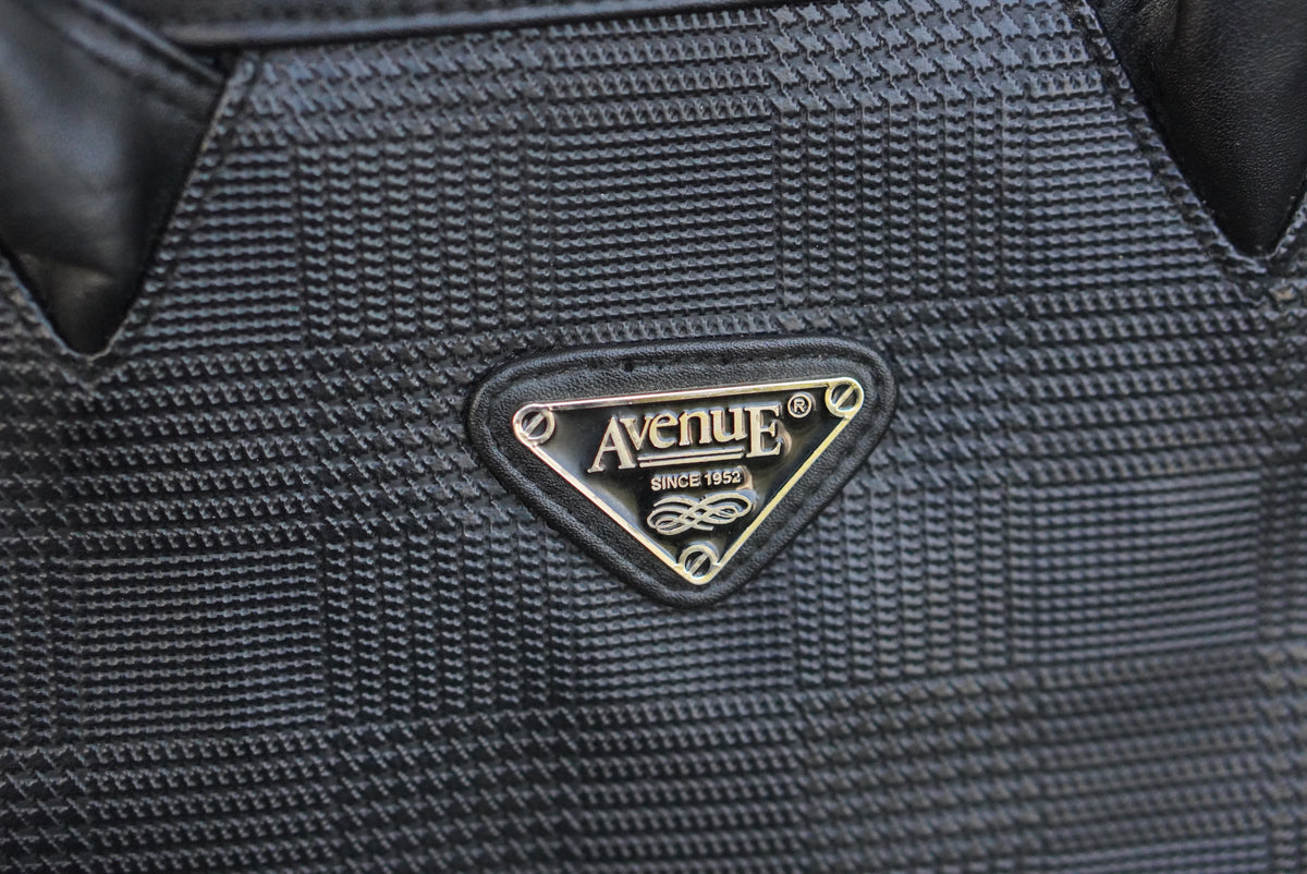  Vintage 90s Houndstooth Tote Bag - Avenue Structured Handbag