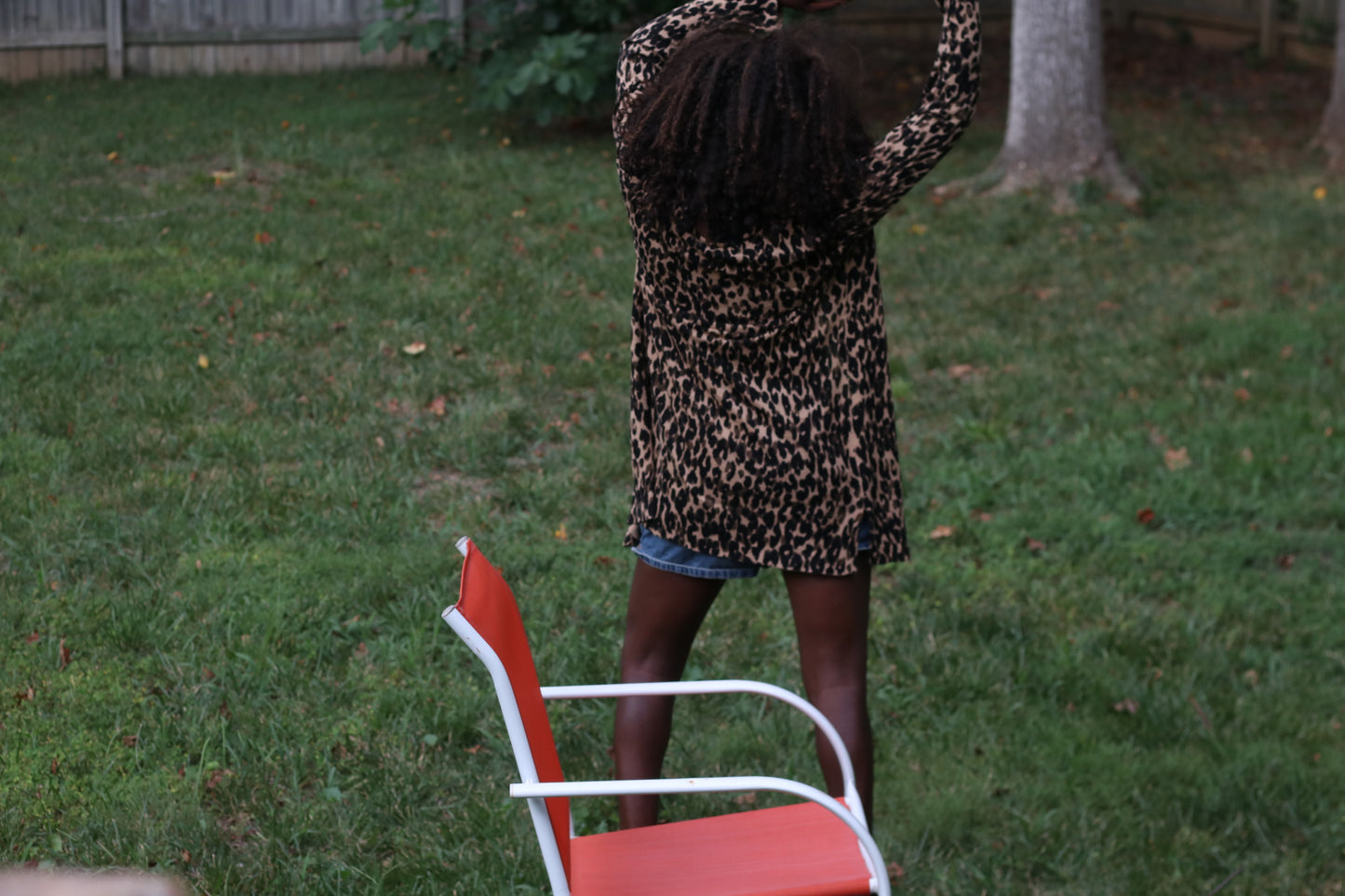 Halogen Vintage Y2K Leopard Print Open Front Cardigan | Medium Animal Print Top