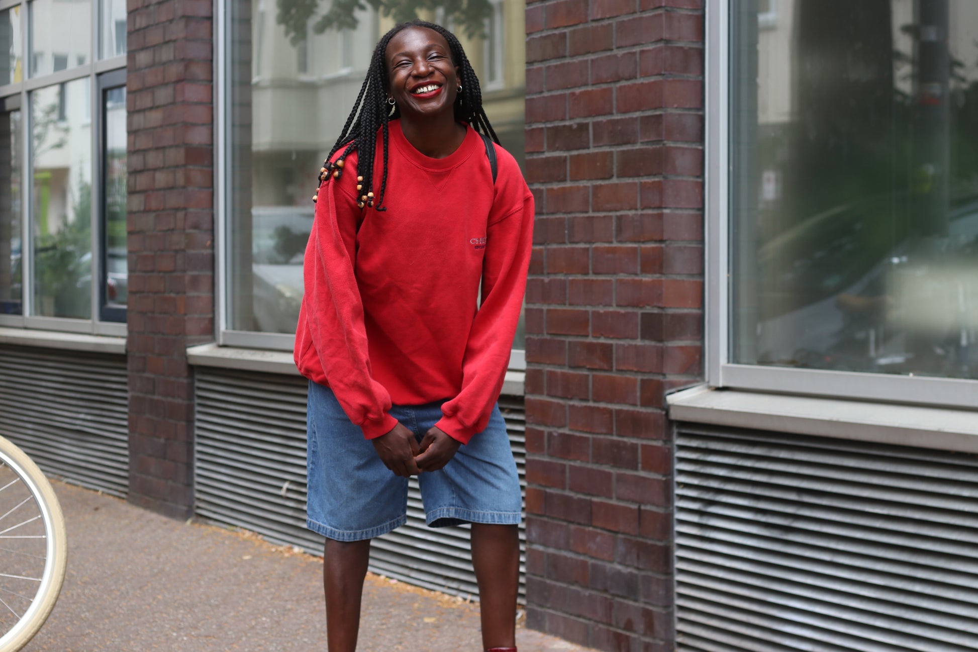 Vintage Chevignon Sweatshirt - 90s Red Graphic Crewneck Jumper