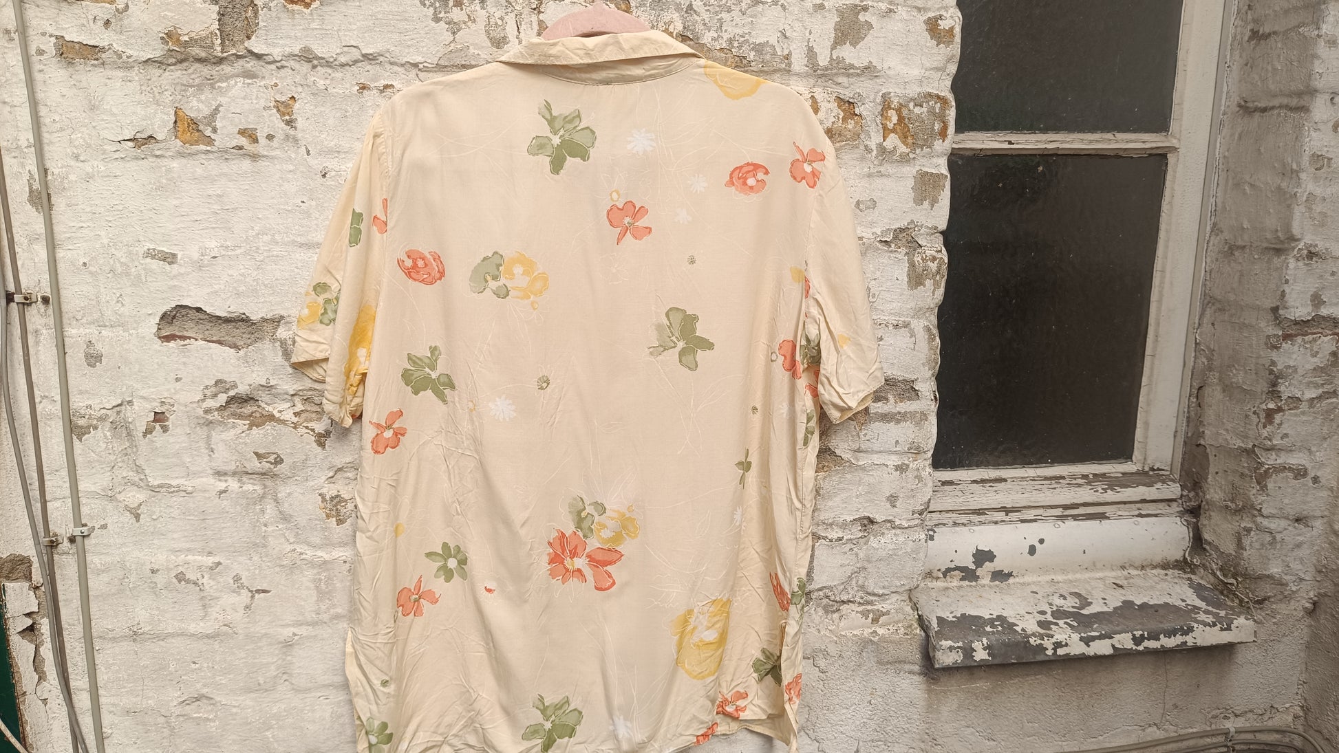 Rosella Vintage Floral Blouse Made in England Retro 70s Short Sleeve Sun Shirt
