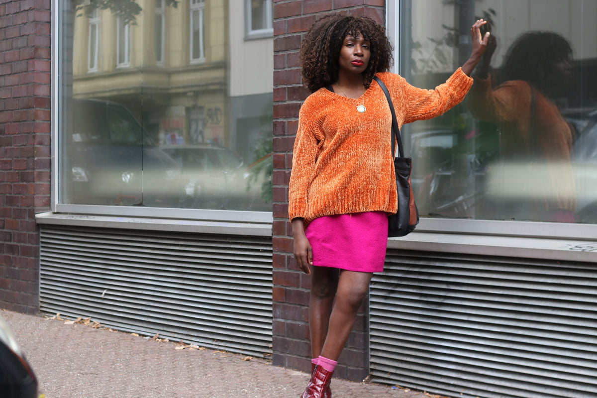 Vintage 60s Hot Pink Wool Mini Skirt | Fuchsia Boucle A Line Skirt