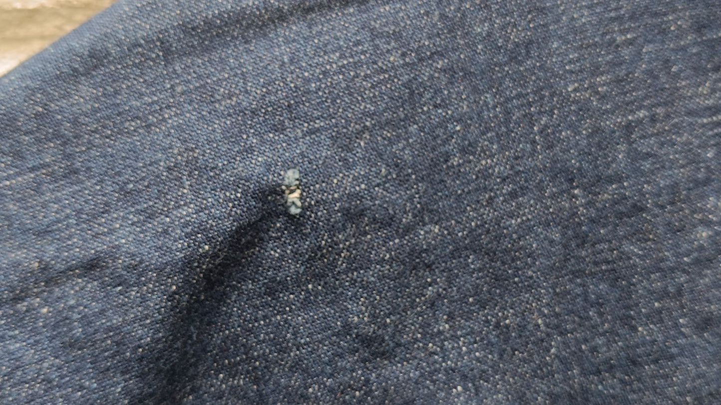 Vintage 1990s Denim Mini Dress Jacket Blue Jean Utility Western Button Up Dress