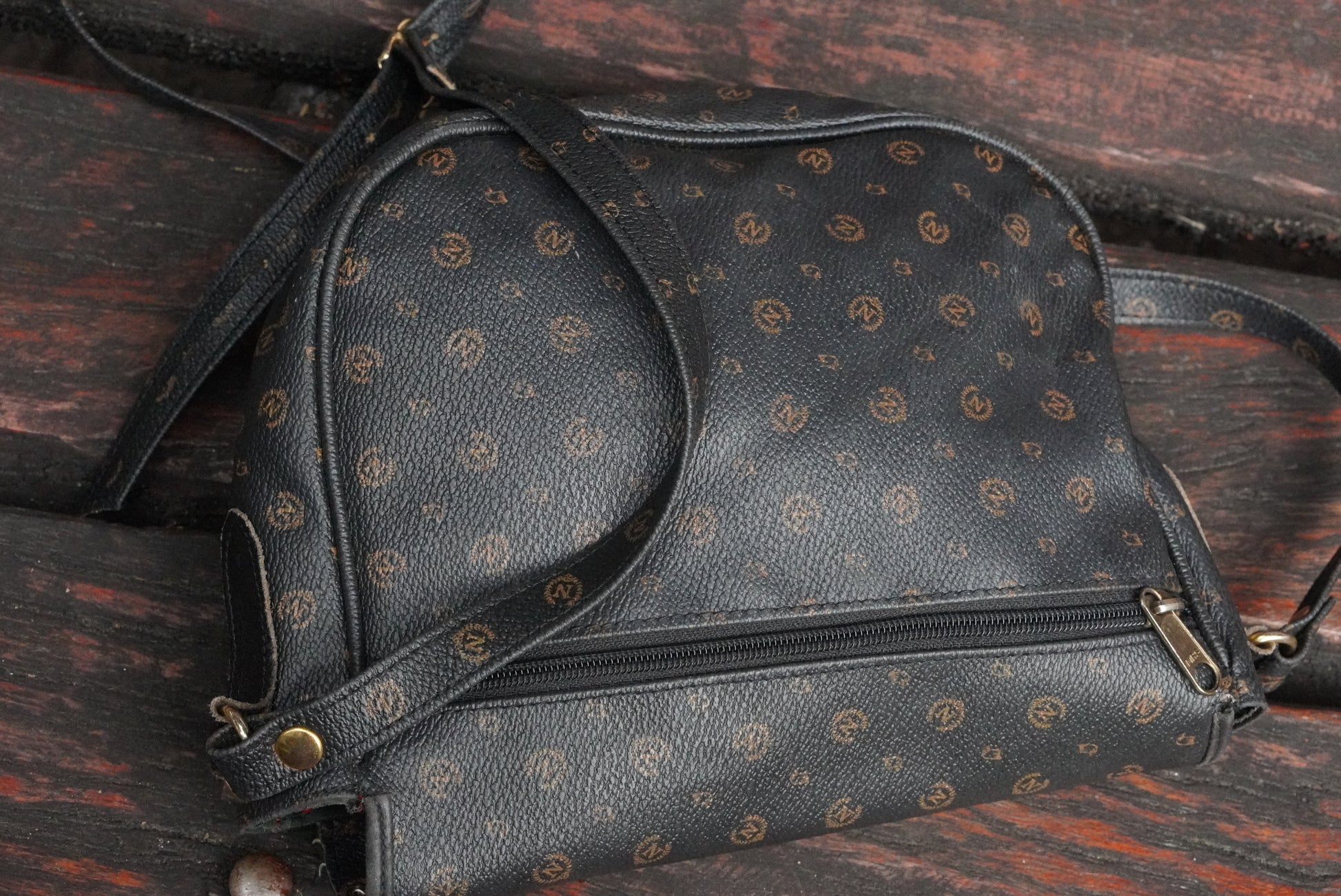 Maiani Vintage 80s Monogram Crossbody Bag - Made in Italy