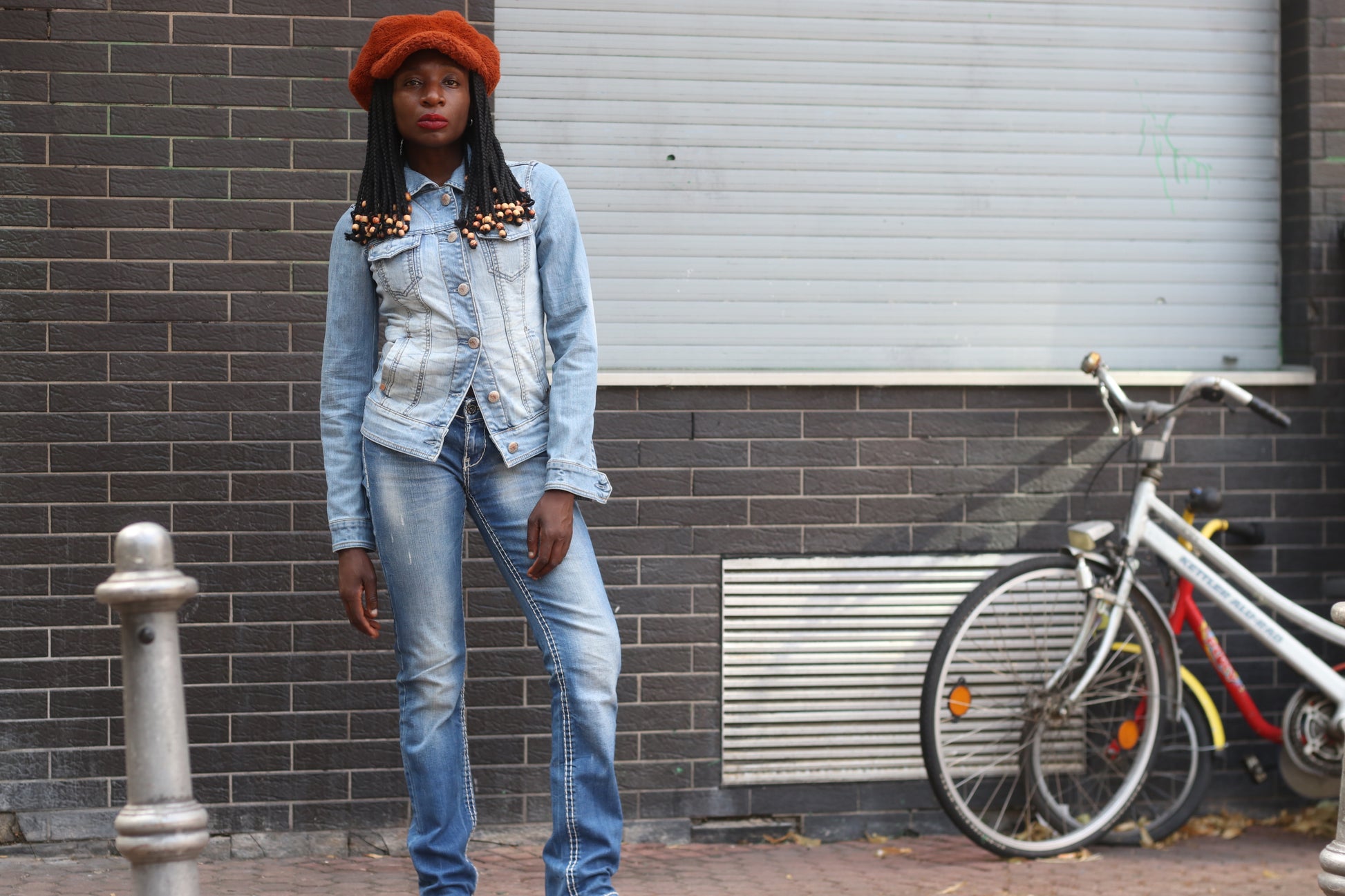 Esprit Vintage 90s Denim Jacket - Light Wash Fitted Jean Jacket