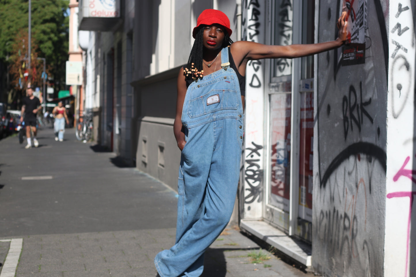 Vintage 90s Denim Overalls Light Wash Blue Jean Dungarees Liberty Big Mac Utility