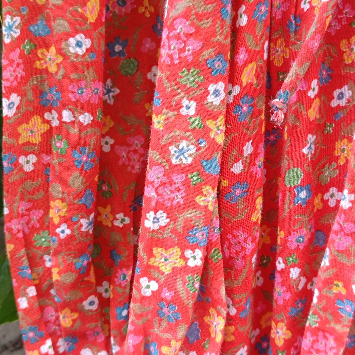Candi Jones Vintage 70s Floral Ditsy Prairie Boho Maxi Dress | M/L