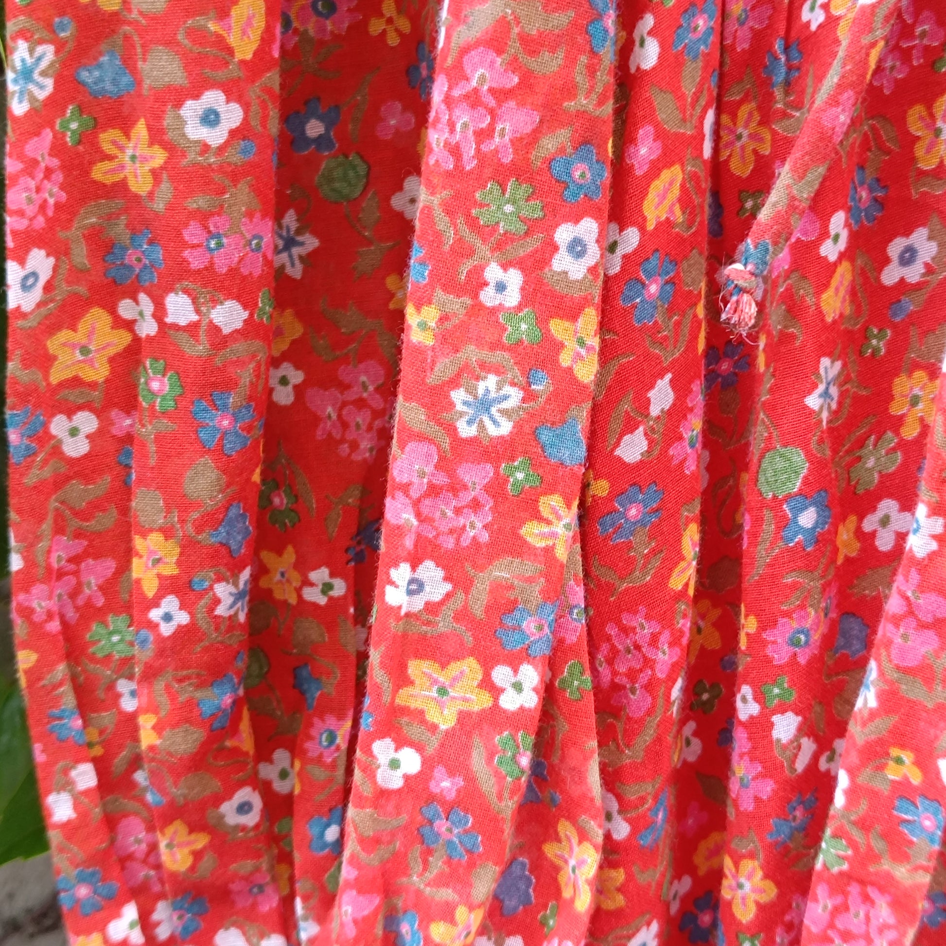 Candi Jones Vintage 70s Floral Ditsy Prairie Boho Maxi Dress | M/L