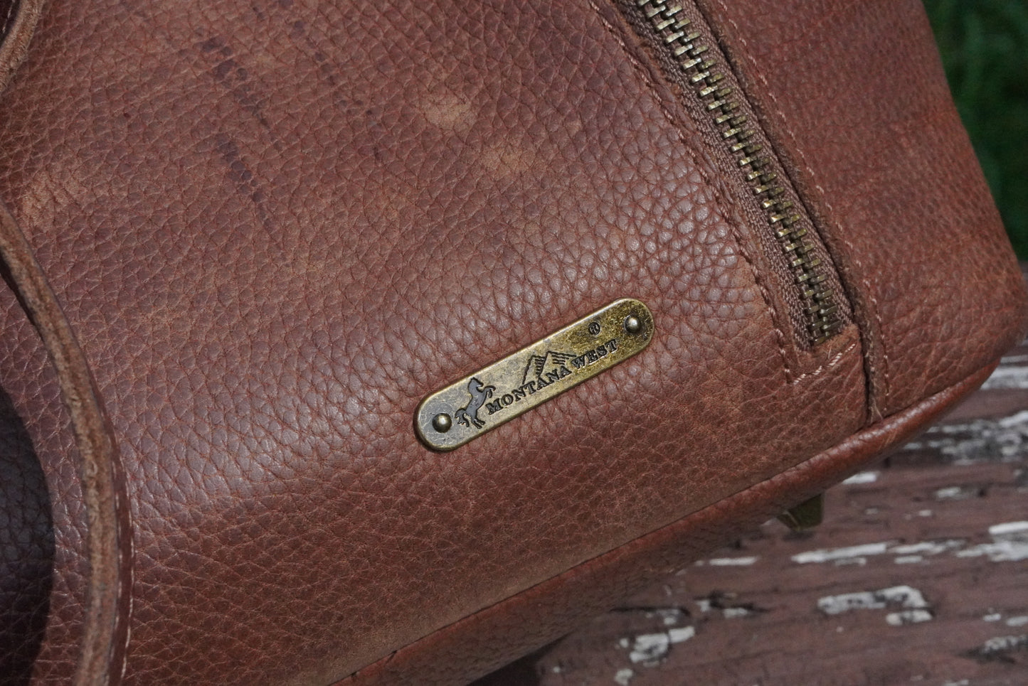Y2k Vintage Montana West Brown Leather Tote Bag - Western Shoulder Bag