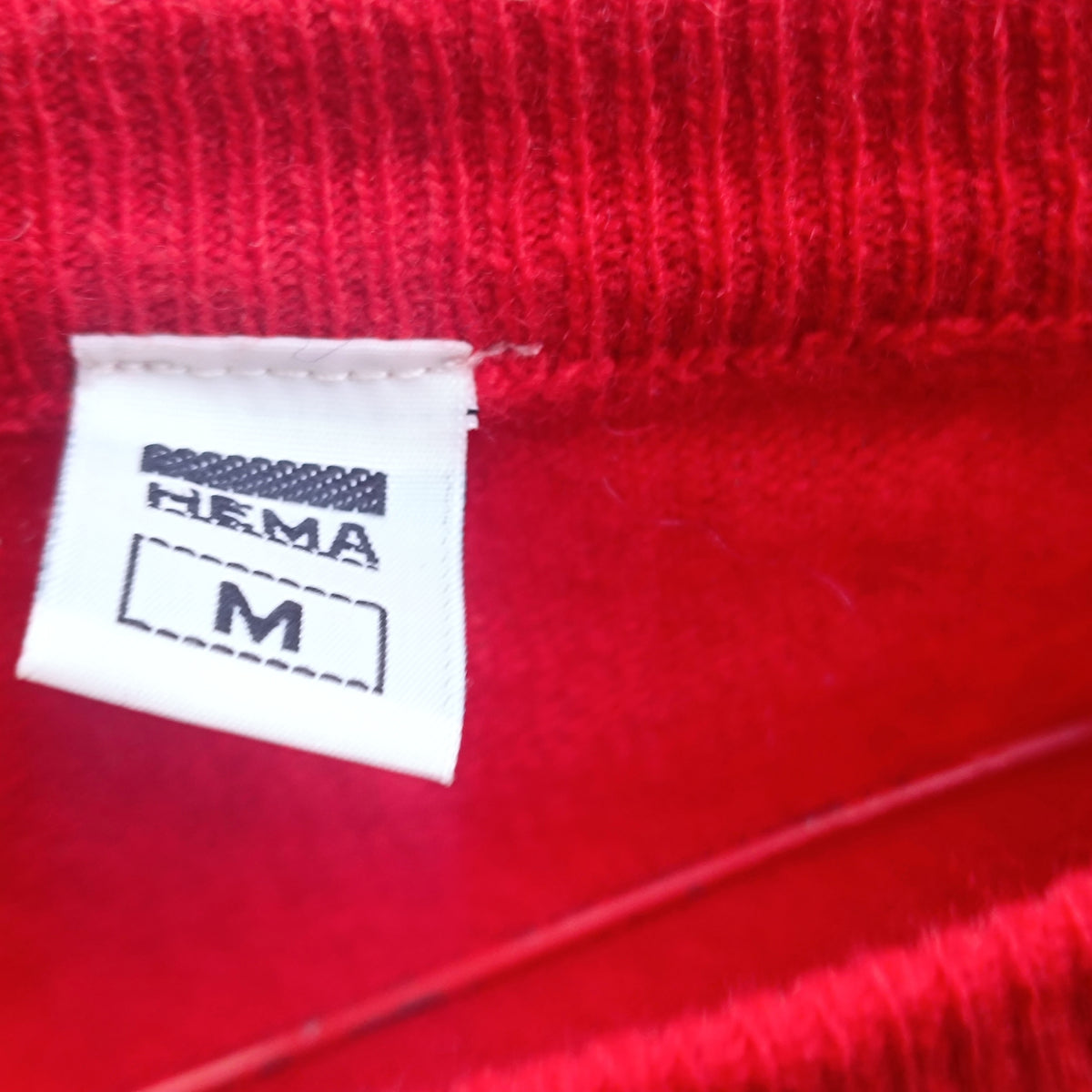 Vintage Red Wool Sweater | 80s Minimalist Knit Jumper | Bright Red Pullover