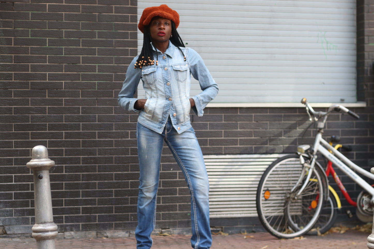 Esprit Vintage 90s Denim Jacket - Light Wash Fitted Jean Jacket