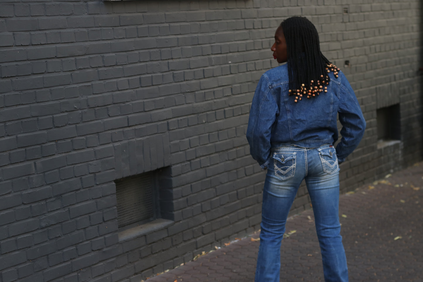 Cipo & Baxx Vintage 2000s Y2K Low Rise Thick Stitch Blue Jeans