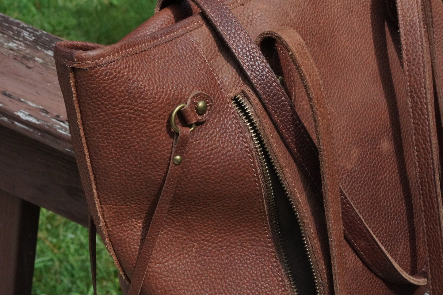 Y2k Vintage Montana West Brown Leather Tote Bag - Western Shoulder Bag