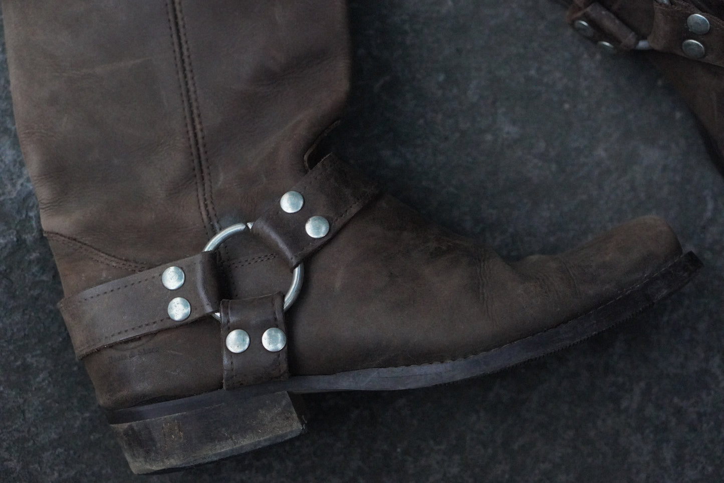 Dockers Brown Leather Harness Boots