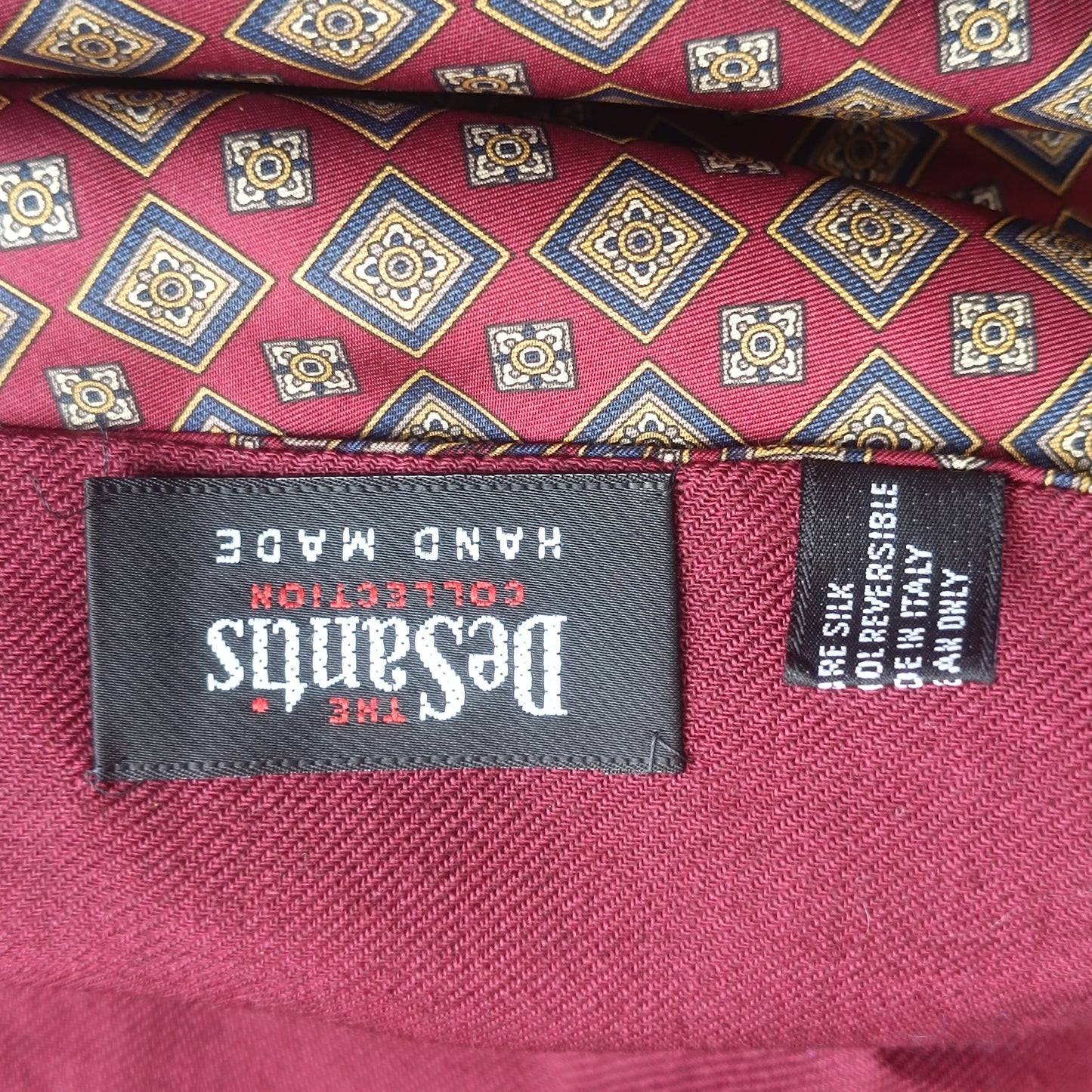 The DeSantis Collection Vintage Silk Wool Scarf - Made in Italy Foulard