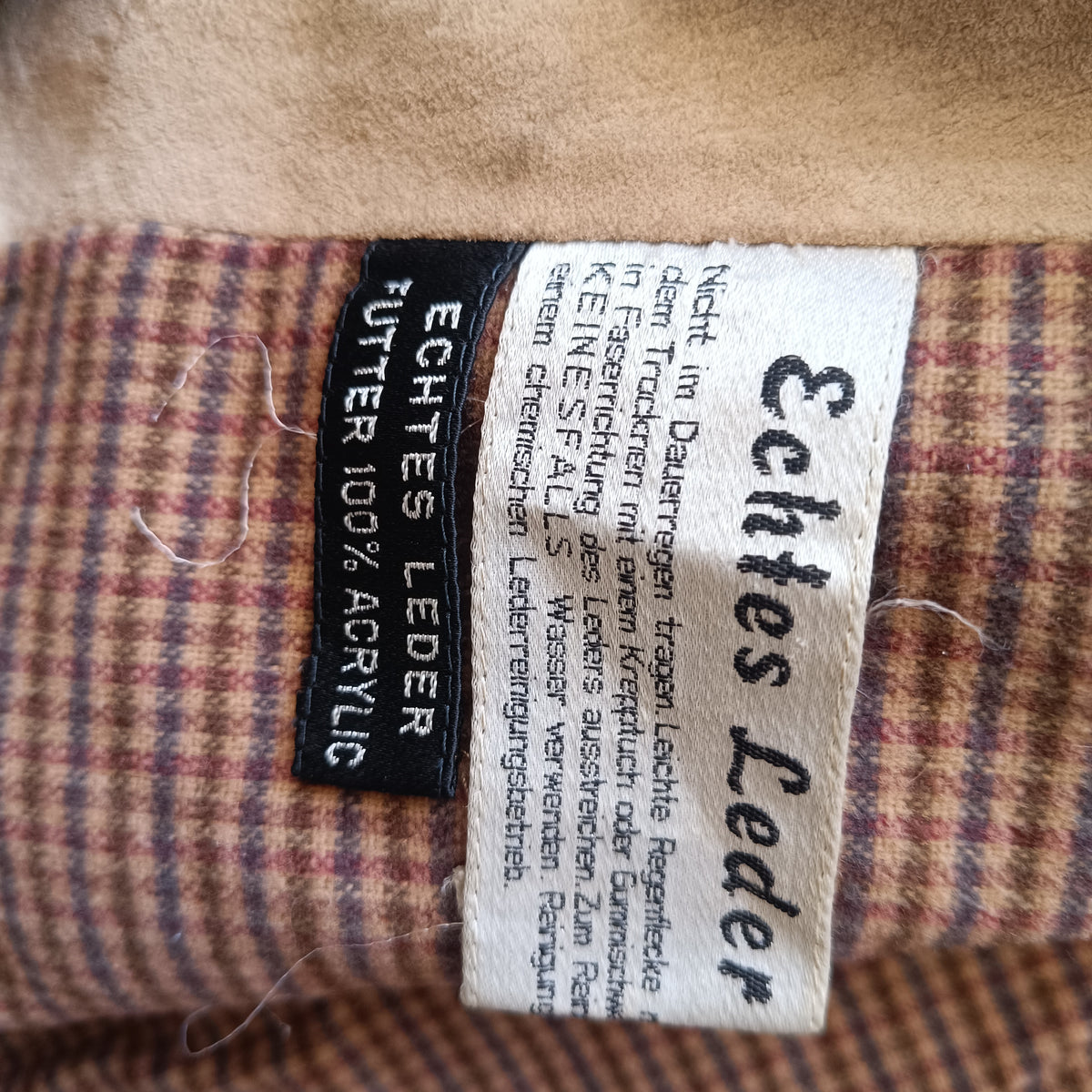 Vintage Suede Leather Bomber Jacket Tan Brown 80s 90s | Size L