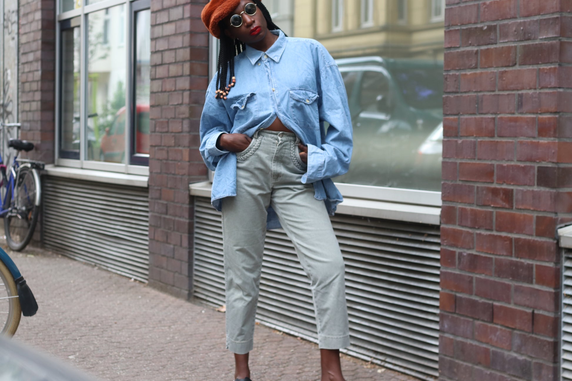 Vintage Chaser Denim Shirt Blue 90s Western Long Sleeve Jean Button Down Large