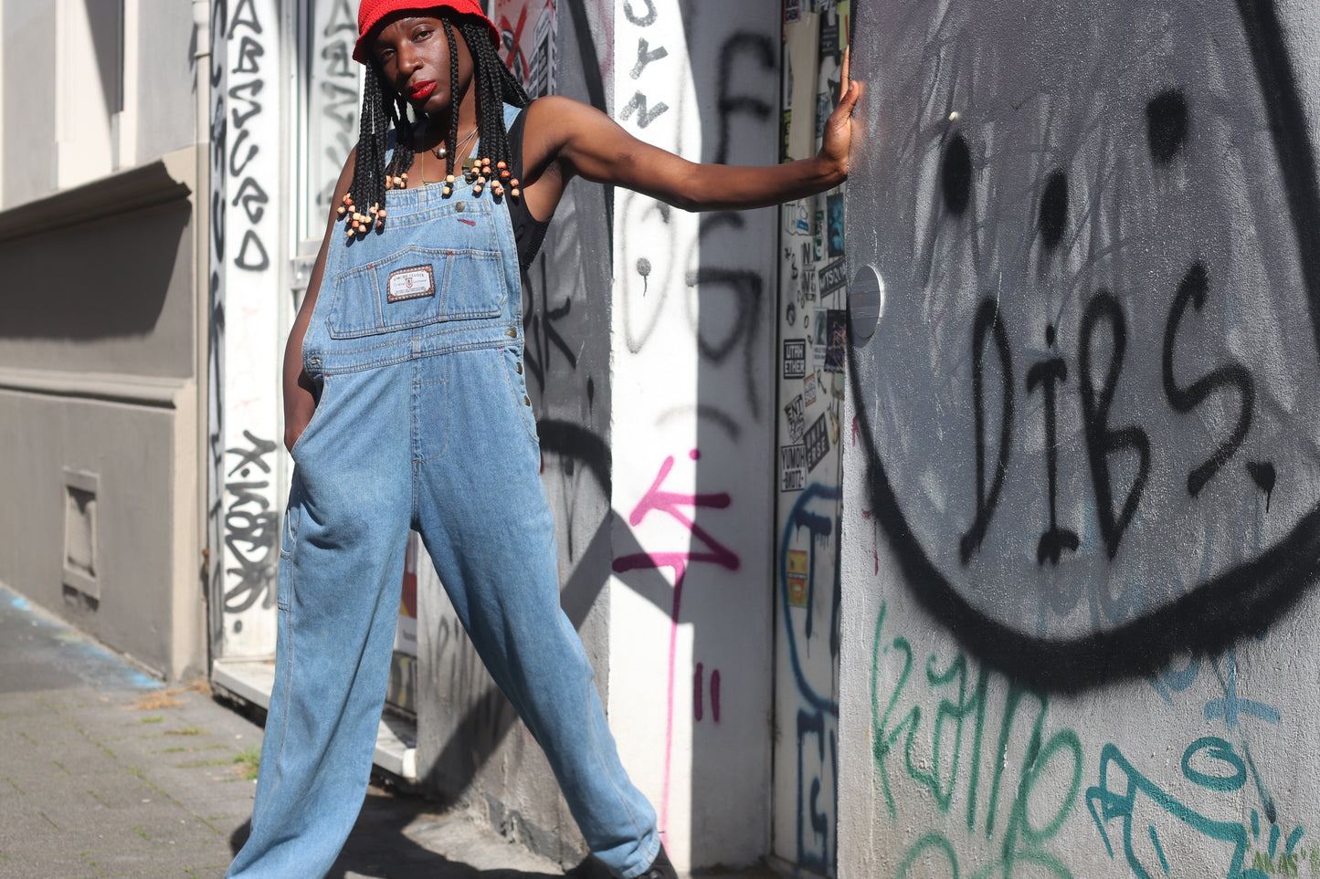 Vintage 90s Denim Overalls Light Wash Blue Jean Dungarees Liberty Big Mac Utility