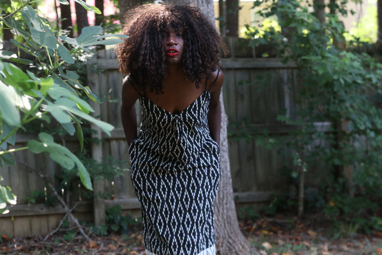Vintage Banana Republic Cotton Linen Ikat Print Maxi Dress - Size 6