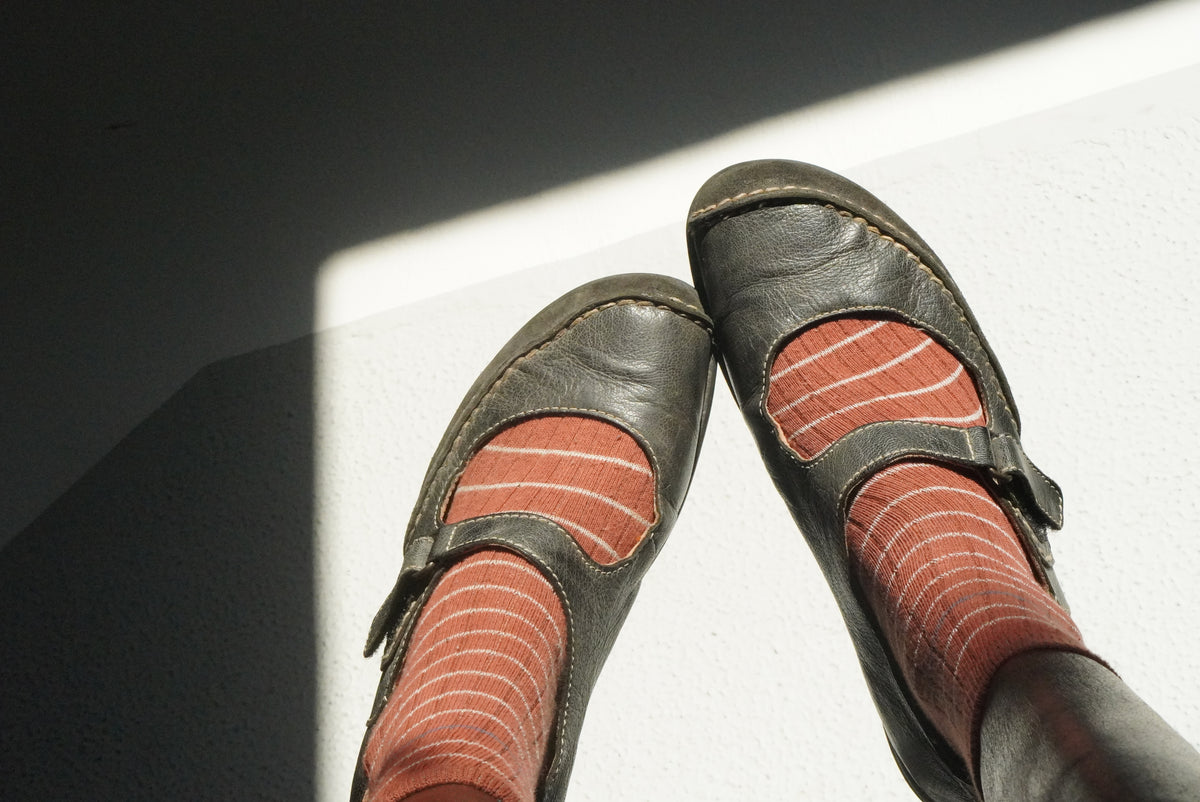 Camel Active Vintage Mary Jane Flats - 90s Grey Leather | Fits EU 39 / UK 6.5