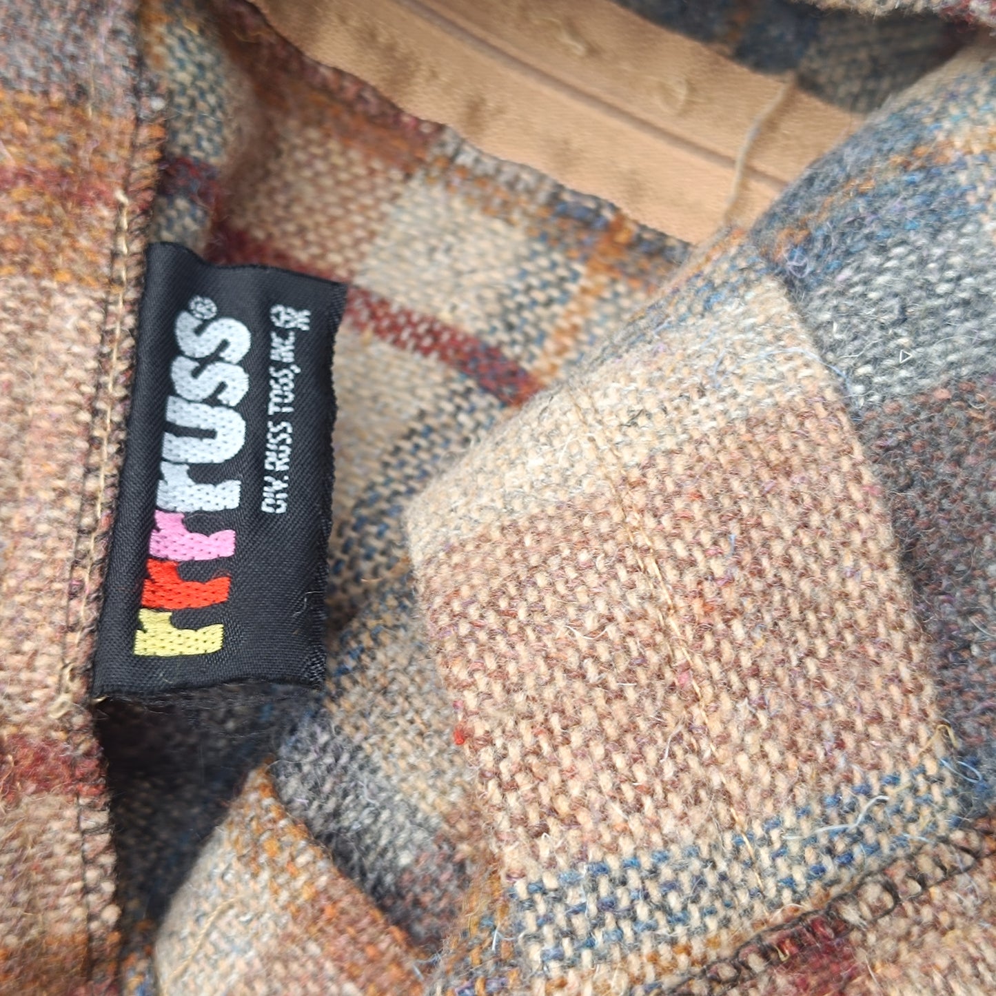 Vintage Russ Togs 70s Plaid Pleated Midi Skirt