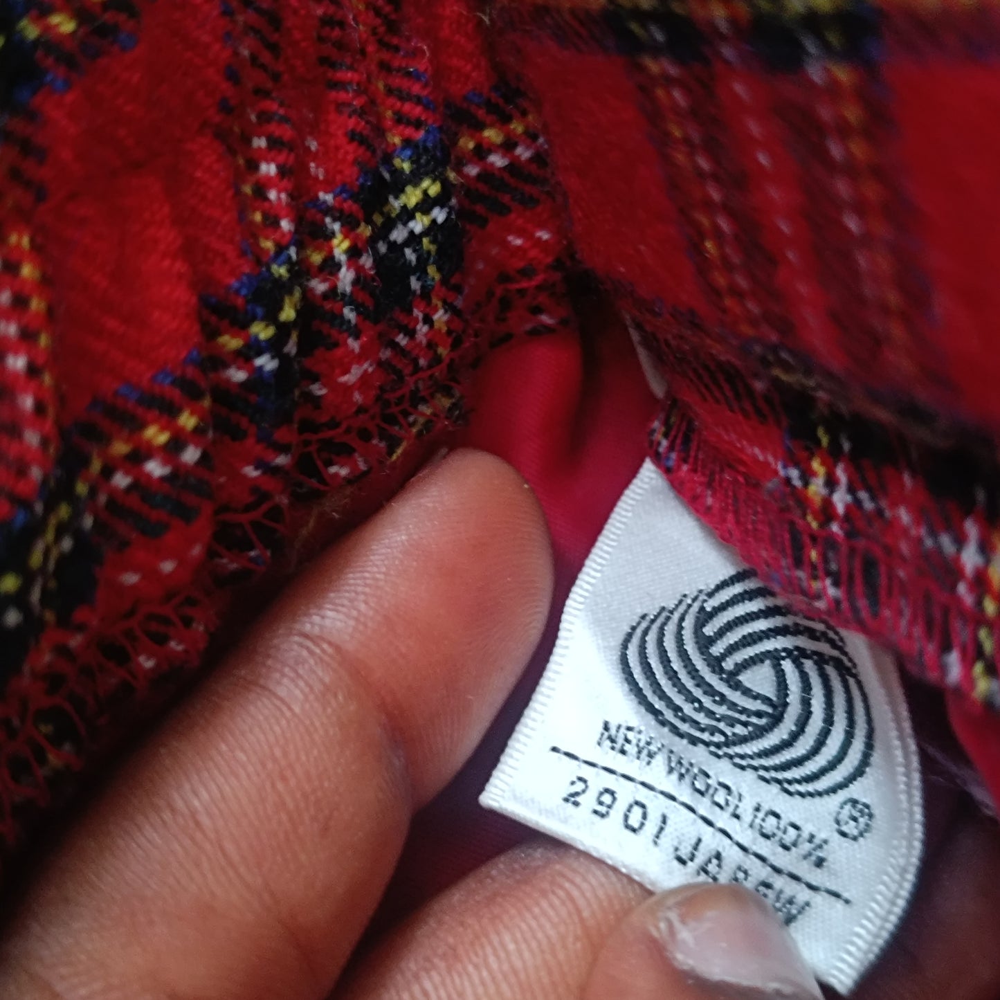 Vintage Red Plaid Trousers | 80s High Waist Tartan Wool Pants | Fits M