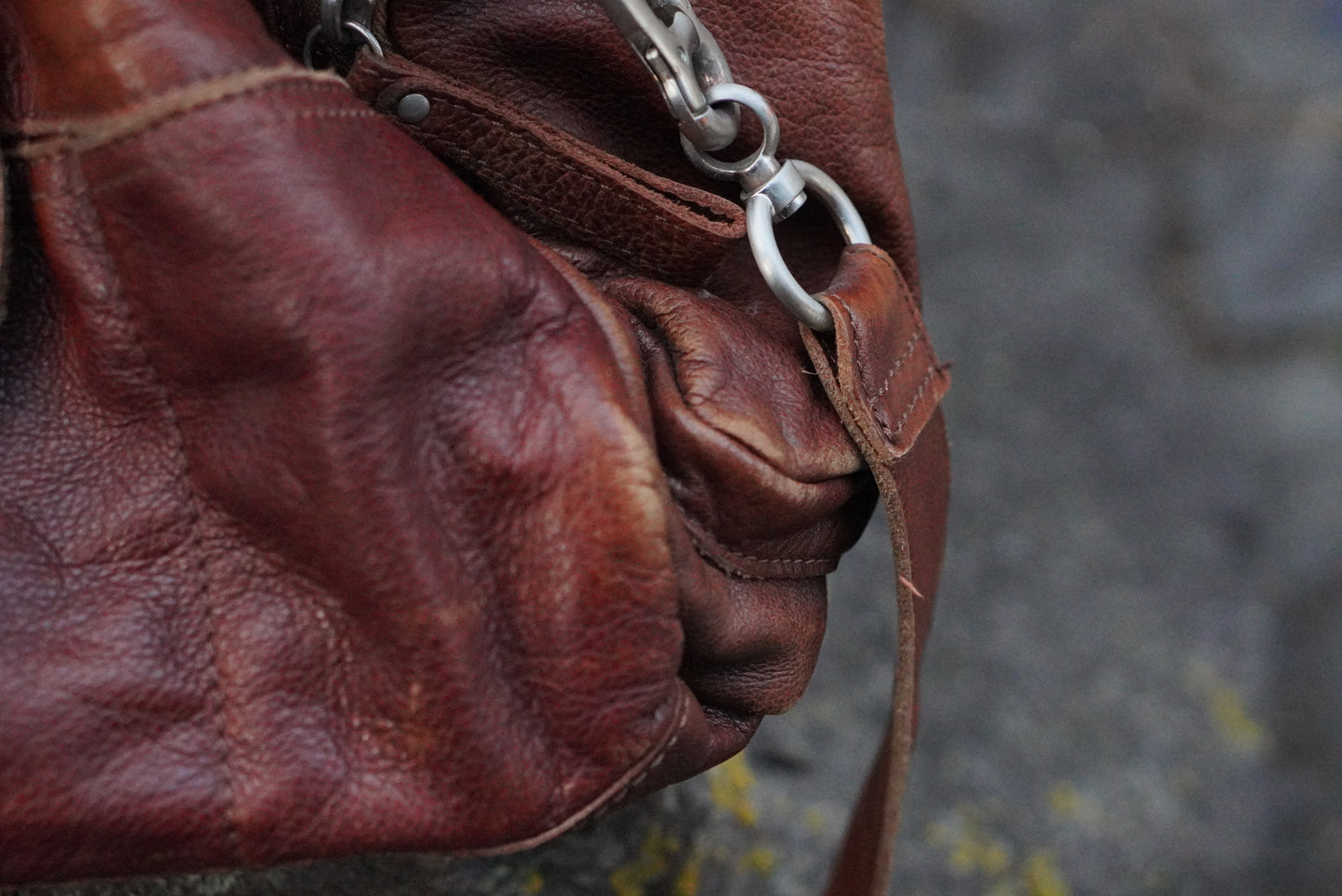 Liebeskind Berlin Vintage Leather Shoulder Bag Brown Crossbody Satchel Handbag