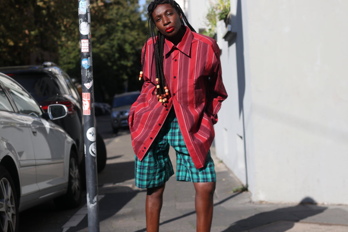 Plaid Shorts | Vintage 90s Green Culottes | High Waist Bermuda Fits XS TO S