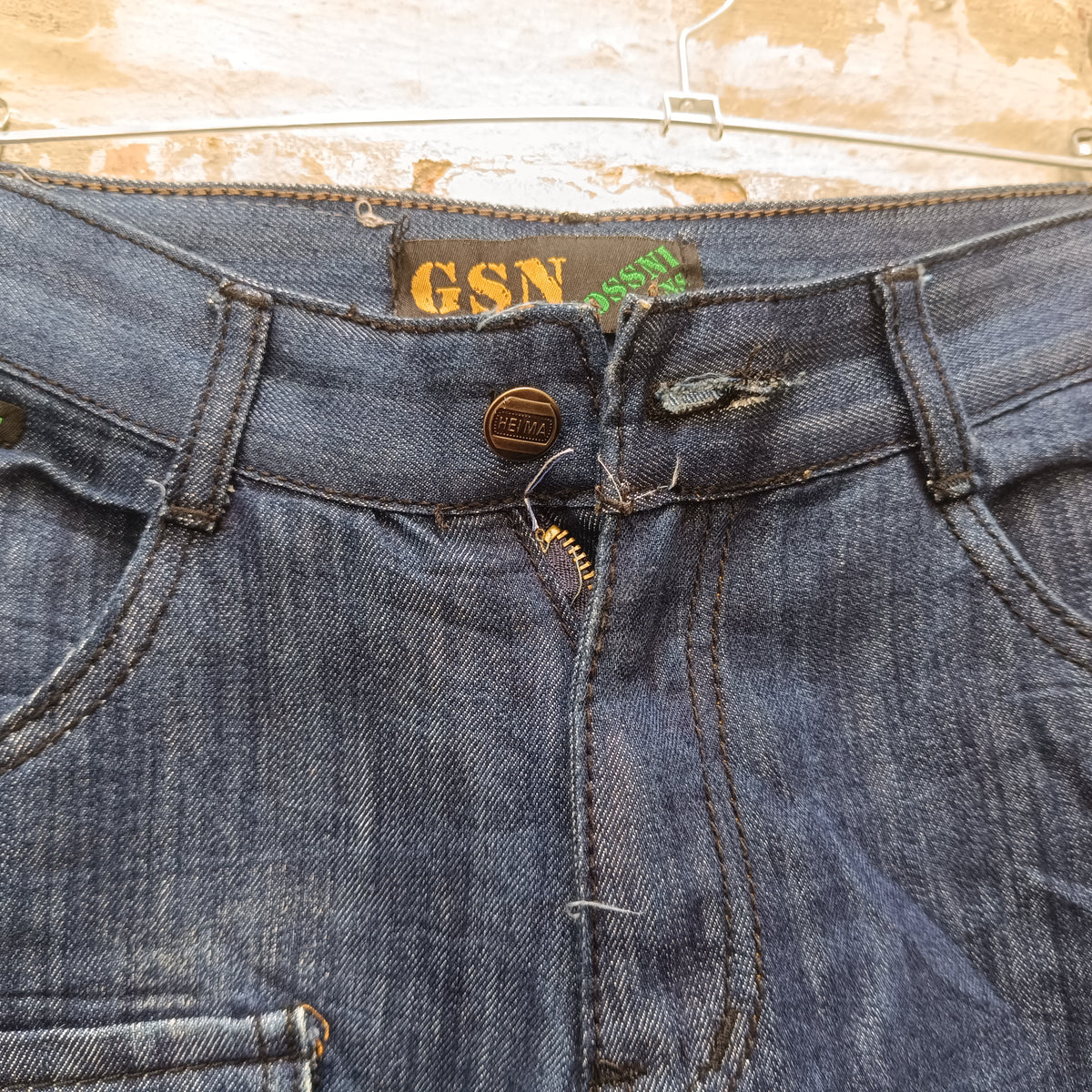 Y2K Spider Jeans | 2000s Blue Denim Pants XS 34