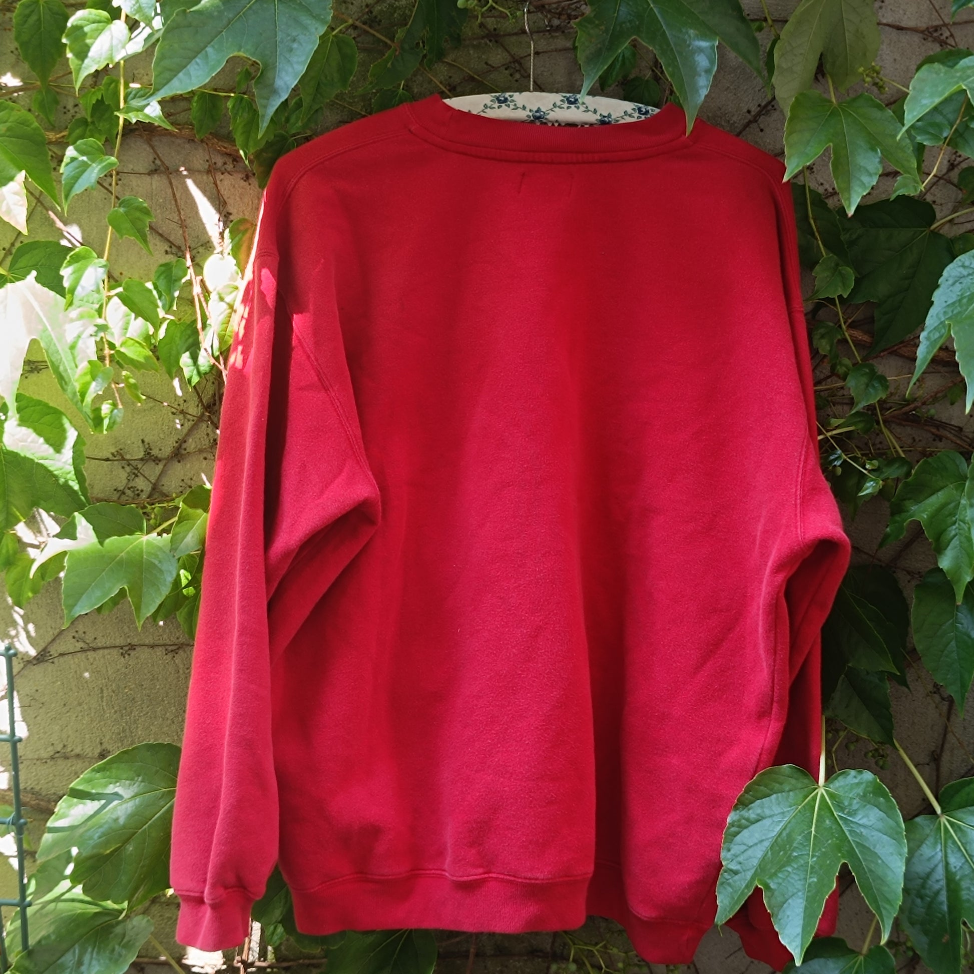 Vintage Chevignon Sweatshirt - 90s Red Graphic Crewneck Jumper