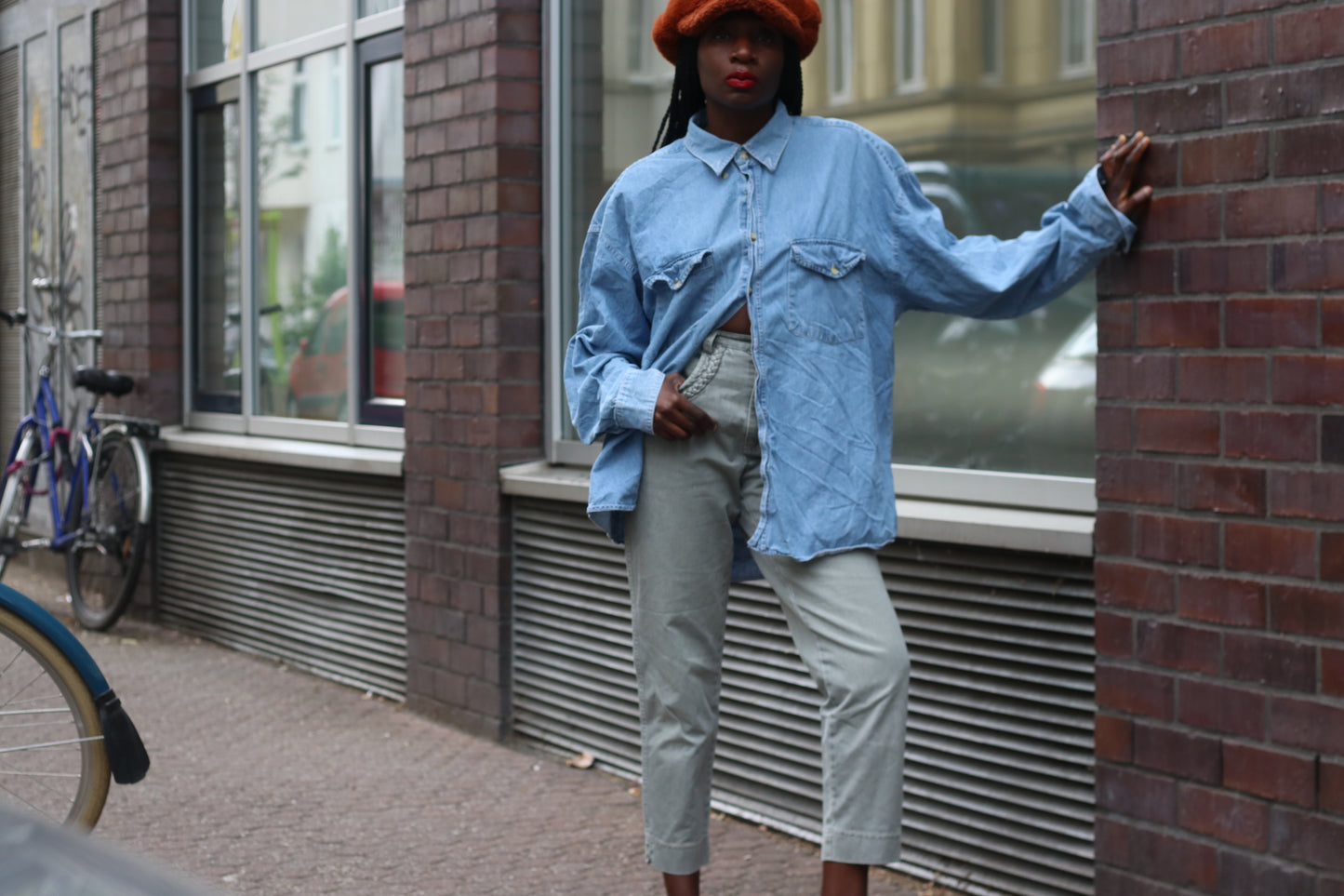 Vintage Chaser Denim Shirt Blue 90s Western Long Sleeve Jean Button Down Large